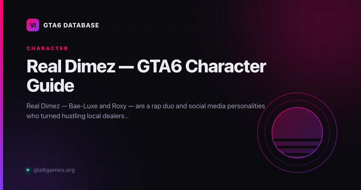 Real Dimez — Rap Duo / Social Media Personalities in GTA6
